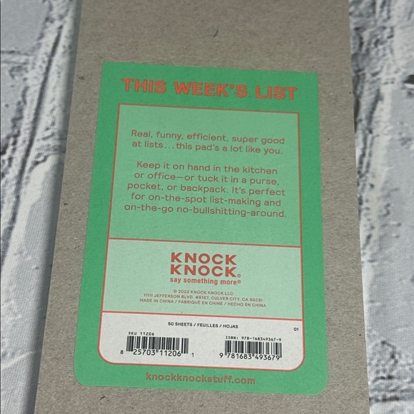 Weekly List Notepad Shit’s About to Get Real Novelty Notepad NEW 50 sheets - Picture 5 of 7